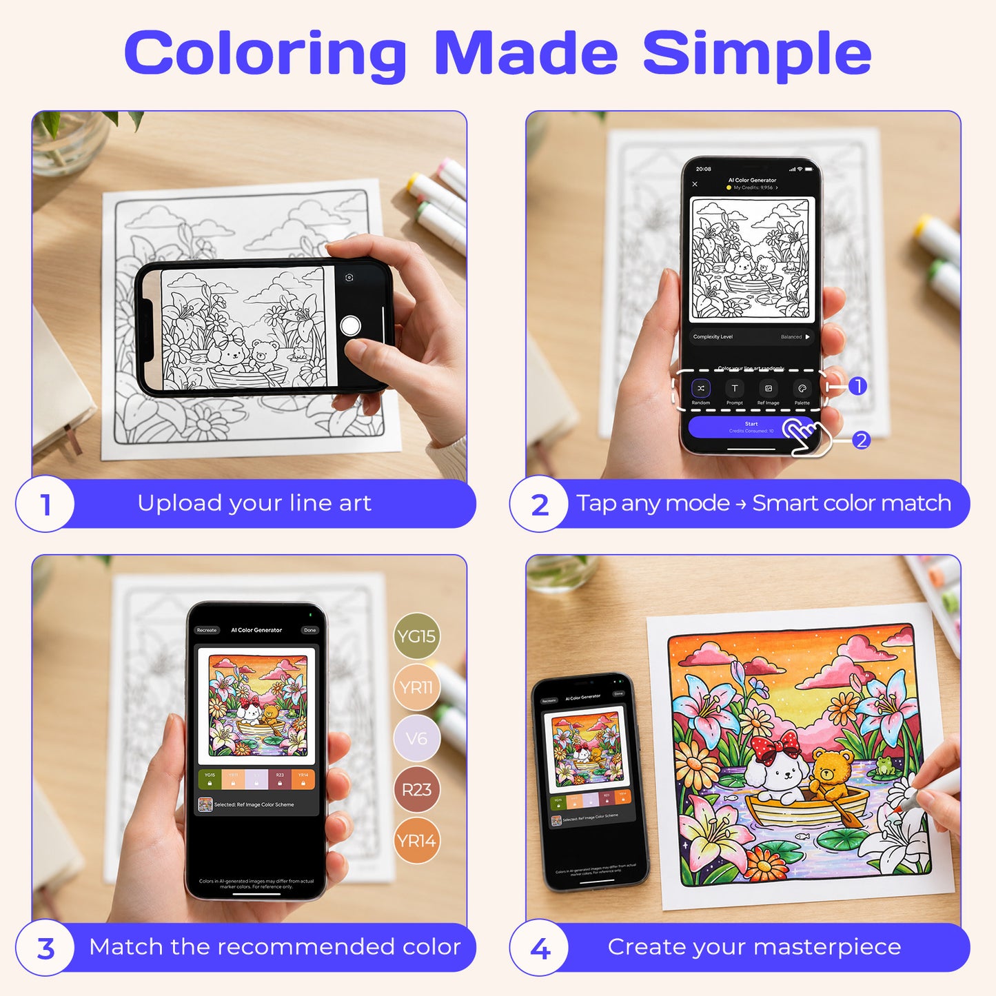 Alcohol Markers Set + Companion App, Dual Tip Art Markers Plus for Artists, Designers & Crafters - ChroMuse